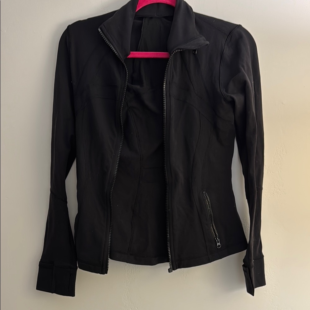 lululemon athletica Black Bomber Jacket Tailored Fit